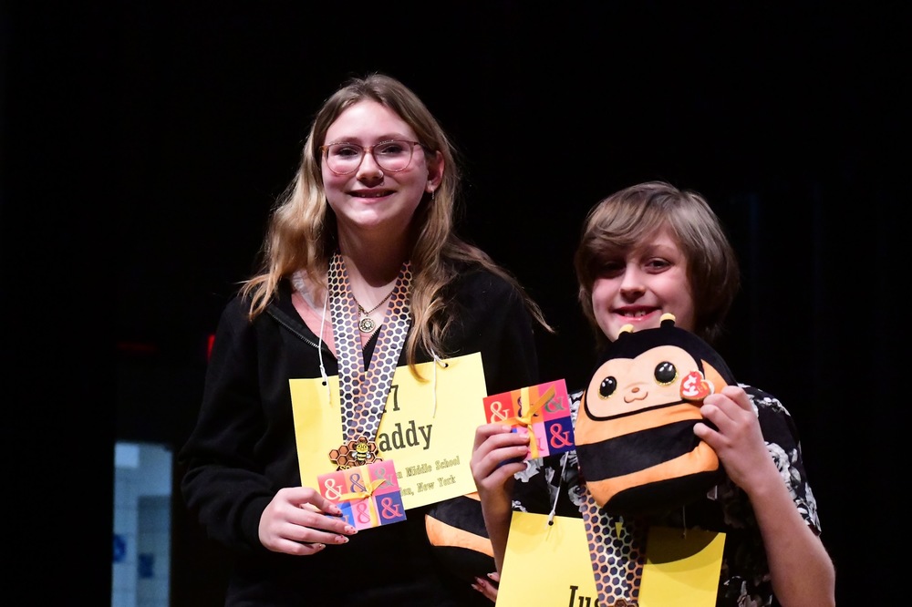 Maddy and Justin With Their Prizes